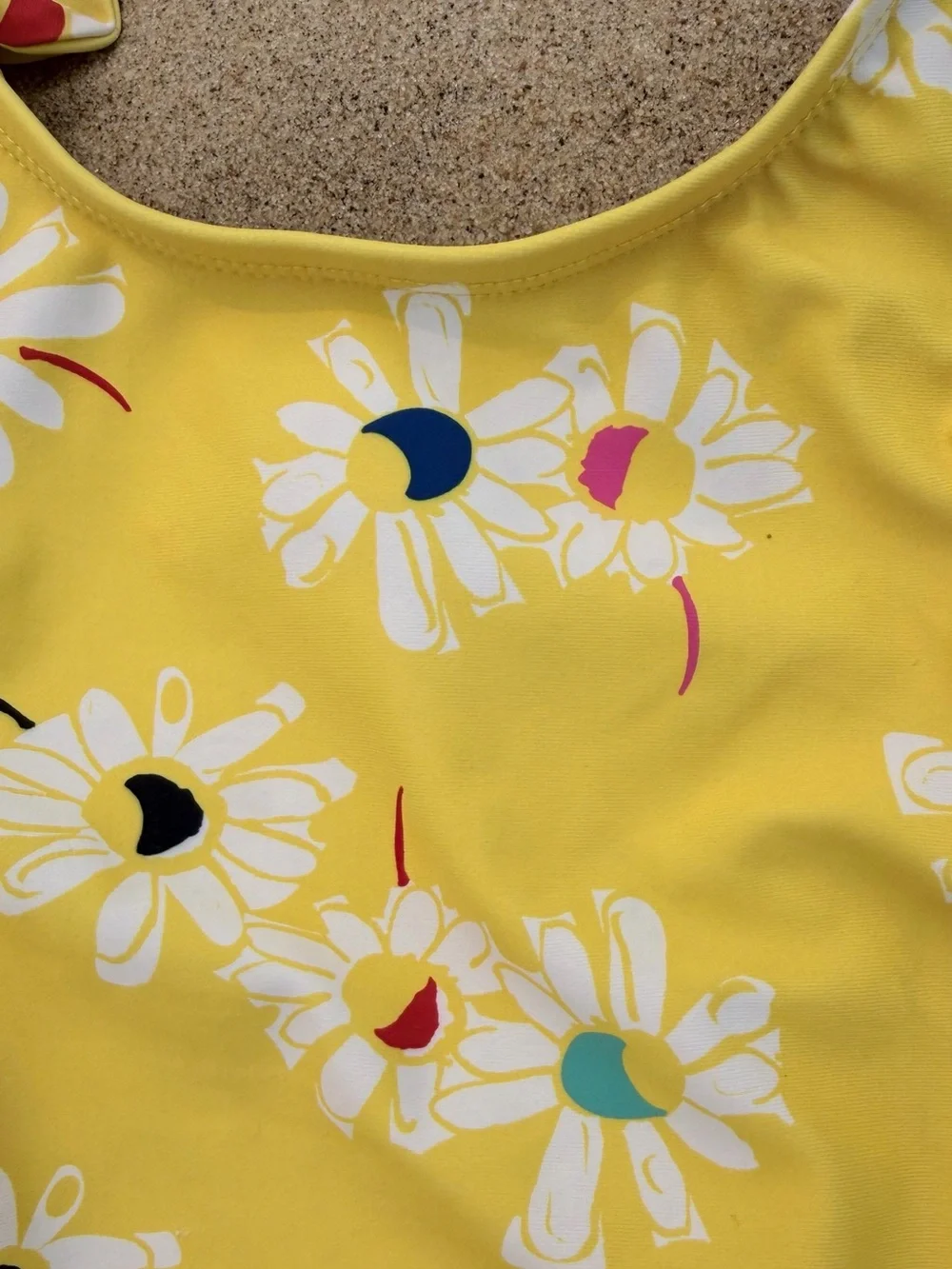 Hanna Andersson Girl’s Yellow Daisy One-Piece Swimsuit